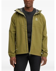 Куртка Kaise на молнии с капюшоном, зеленый Haglöfs