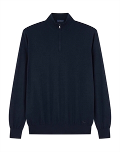 Свитер с полу-молнией и вышивкой в виде акулы, синий Paul & shark