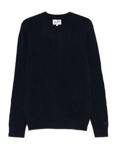 Вязаный шерстяной свитер, синий Mc2 saint barth