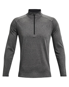 Техническая кофта 2.0 с длинными рукавами и застежкой-молнией 1/2 дюйма, цвет carbon heather 090 Under armour