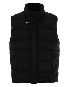 Стёганый жилет с высоким воротом, черный Fay