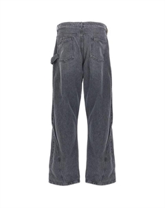 Джинсы в стиле workwear с эффектом скручивания, серый Jw anderson