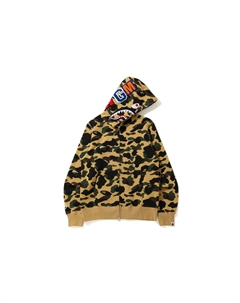 Bape 1st Camo Shark Полная Молния Худи 'Желтый', Зеленый Камуфляж A bathing ape®