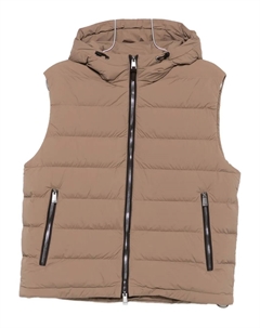 Стеганый жилет с капюшоном, бежевый Boss