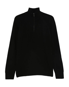 Свитер с воротником на молнии, черный Hōsio