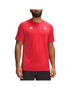 Футболка Metal Vent Tech Collection Team Canada Collection мужская, темно-малиновый/красный Lululemon