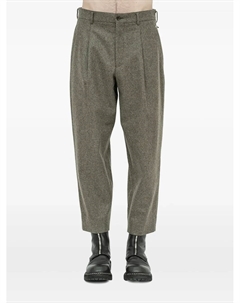 Брюки-плиссе, зеленый Comme des garçons homme plus