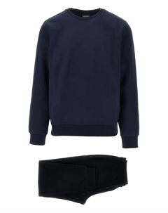 Трикотажный спортивный костюм в рубчик, синий Ea7 emporio armani