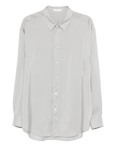 Рубашка в полоску с пуговицами Granada, серый The row