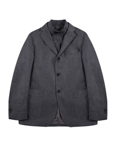 Фланелевая куртка со съемной вставкой, серый Incotex