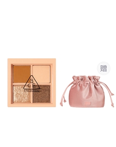 Палитра теней для век 4 цвета легко растушевывается матовая перламутровая 3ce