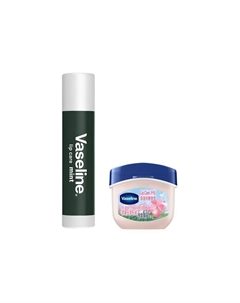 Оригинальный розовый бальзам для губ увлажняет и питает 7г+3,5г Vaseline