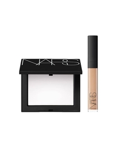 Набор для безупречного тона кожи пудра для фиксации макияжа correcting skin tone 10g + консилер 6ml Nars