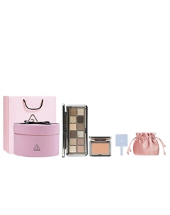 Тени для век и румяна Full Of Love, легко растушевываются, шиммер, натуральный оттенок, набор из двух предметов 3ce