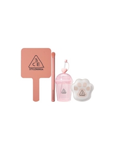 Оранжевая кисть для теней Single Head Soft набор из четырех штук 3ce