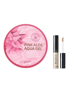 Шелковистый алоэ вера консилер безупречный стойкий прилегающий без эффекта маски увлажняющий 6,5г+300мл The saem