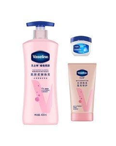 Набор для ухода: лосьон для тела, крем для рук и бальзам для губ питательный увлажняющий 400мл+50мл+7г Vaseline