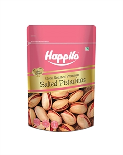 Фисташки запеченные соленые (200 г), Oven Roasted Premium Salted Pistachios, произв. Happilo