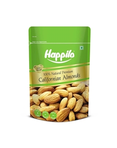 Калифорнийский миндаль (200 г), 100% Natural Premium Californian Almonds, произв. Happilo