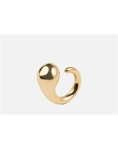 Кольцо Крупная капля в золоте ONESIZE мл 19.stone