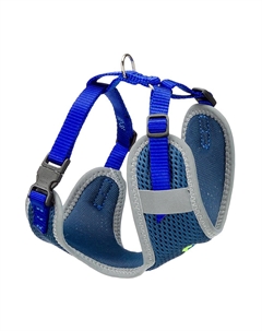 Шлейка для собак Nikita P, M, обхват шеи 30-43 см, обхват груди 38-55 см, ширина 15 мм, синяя Ferplast