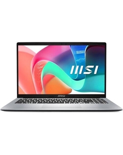 Ноутбук MSI Modern 15 F1MG-875XRU 15.6", IPS, Intel Core 5 120U 1.4ГГц, 10-ядерный, 16ГБ DDR4, 1ТБ SSD, Intel Graphics, FreeDOS, серебристый Msi