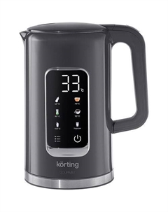Чайник электрический kwk 0906 gourmet, 2200Вт, серый Korting