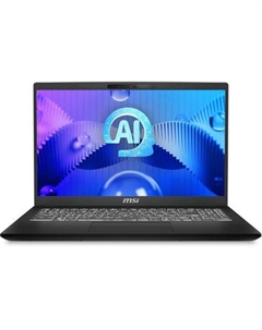 Ноутбук MSI Modern 15 H AI C1MTG-084US 15.6", IPS, Intel Core Ultra 9 185H 2.3ГГц, 16-ядерный, 32ГБ DDR5, 1ТБ SSD, Intel Arc, Windows 11 Home, черный Msi