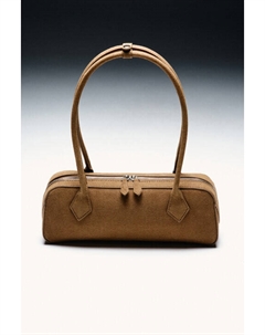 Сумка-багет с кожаной фактурой Befree