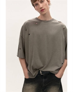 Футболка oversize с рваными элементами Befree