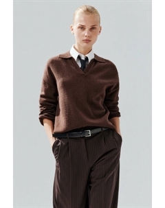 Джемпер с воротником и V-вырезом Befree