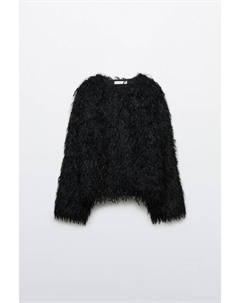 Жакет на крючках пушистый с бахромой Befree