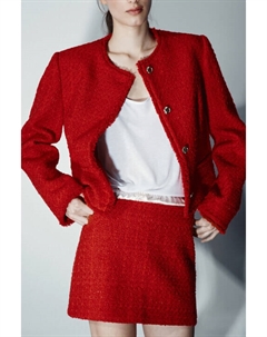 Жакет твидовый укороченный с шерстью Befree