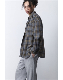 Рубашка oversize хлопковая в клетку Befree