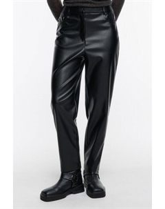 Брюки-бананы из искусственной кожи с начесом Befree