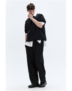 Брюки прямые костюмные с резинкой на поясе Befree