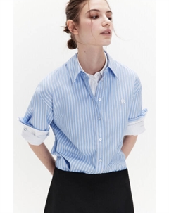 Рубашка в блестящую полоску с вышивкой Befree