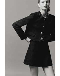 Жакет твидовый укороченный на пуговицах Befree