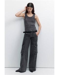 Джинсы-карго широкие с низкой посадкой Befree