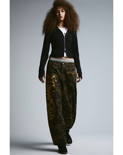 Брюки широкие с леопардовым принтом Befree