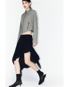 Юбка миди шифоновая с асимметричными воланами Befree