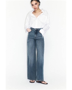 Джинсы wide leg широкие с высокой посадкой Befree