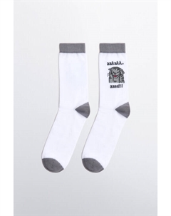 Носки с вышивкой и контрастными вставками Befree