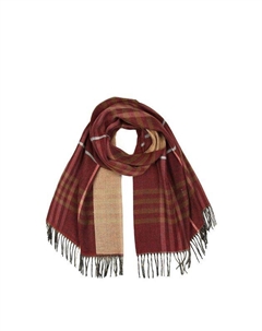 Палантин из смесовой шерсти в клетку Mellizos