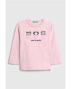 Лонгслив с принтом Benetton