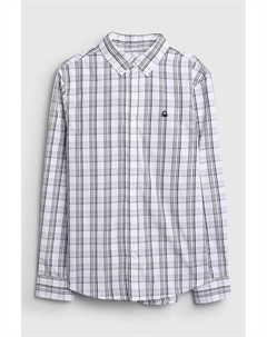 Рубашка в клетку прямого кроя Benetton