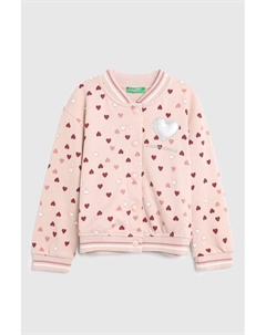 Толстовка бомбер на кнопках Benetton