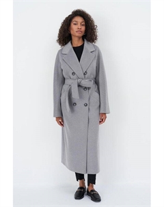 Пальто шерстяное двубортное удлиненное Electrastyle