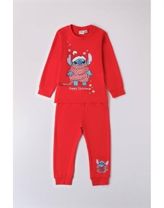 Пижама хлопковая с принтом Ido