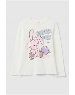 Лонгслив хлопковый с принтом Ovs